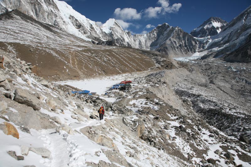 Der Berg hinten rechts steht schon in Tibet